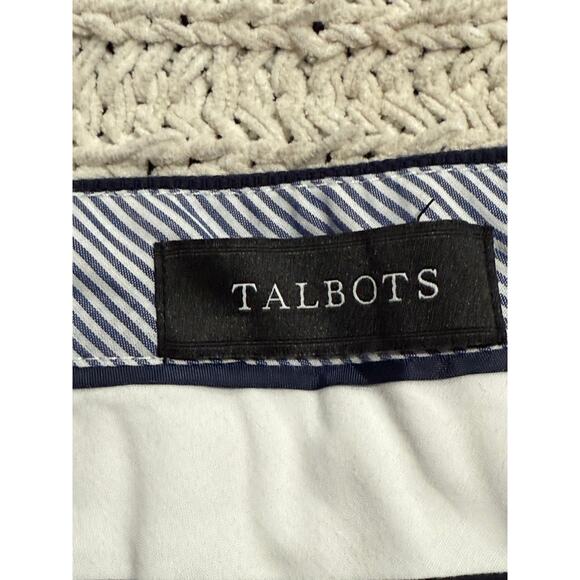 Talbots Slim Crop Chino Pants Women's Size 4P 4 Petite Blue Stretch JO3069 - Picture 2 of 9